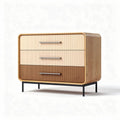 Commode moderne en bois de chêne avec trois tiroirs 75 x 40 x 70cm